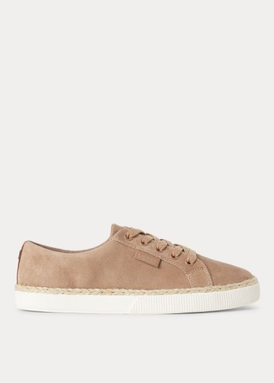 Zapatillas Ralph Lauren Mujer Kaki - Jaycee Suede - KQHDF9380